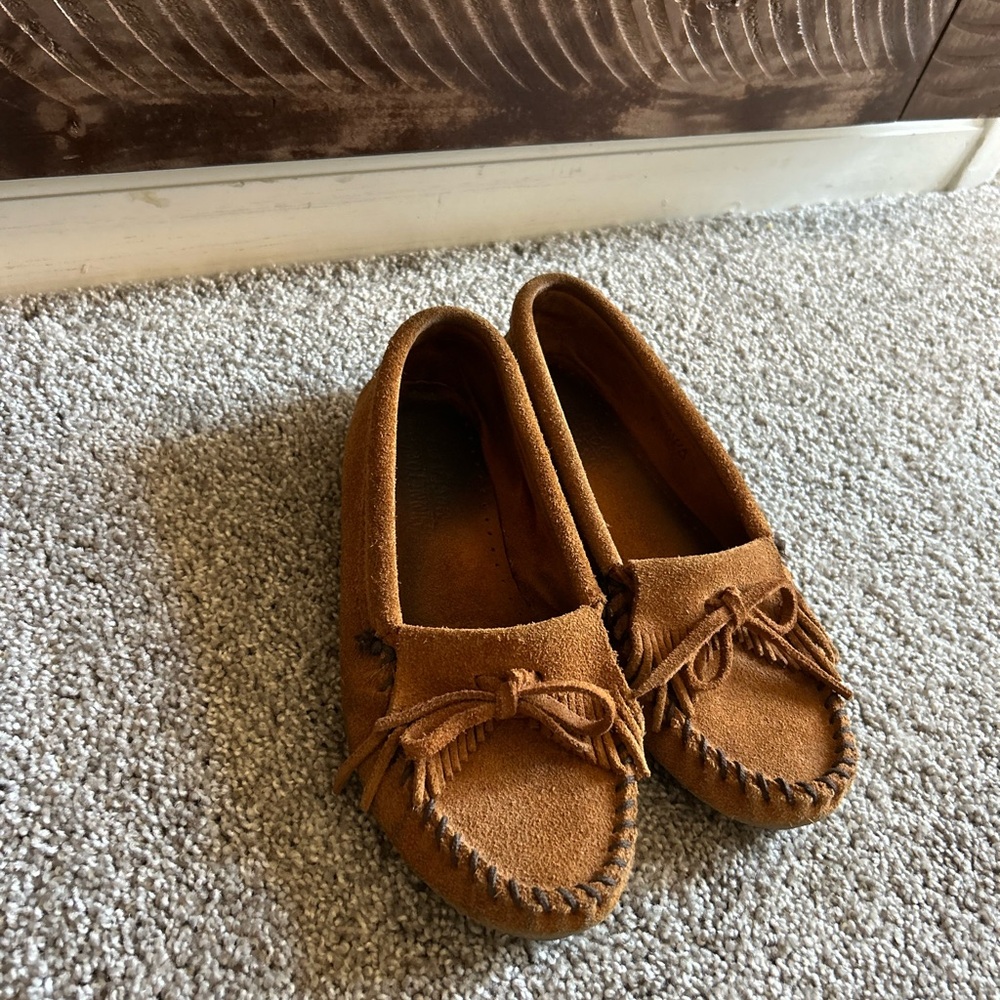Suede moccasins